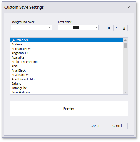 CustomStyleSettingsDialog