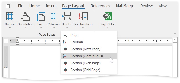 RTEInsertSectionBreak