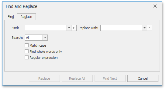RTEFindAndReplaceReplaceDialog
