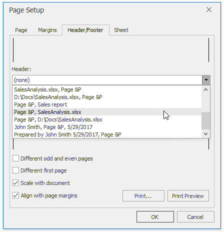 Spreadsheet_Printing_HeadersFooters_DropDownList