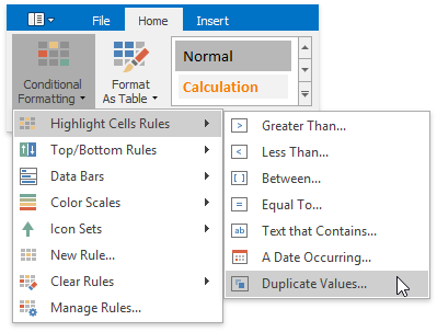 Spreadsheet_DuplicateValuesCF