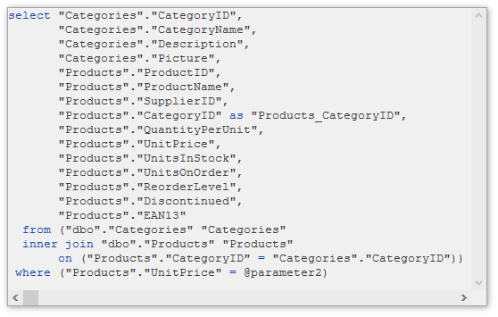 snap-query-designer-sql-editor-parameter