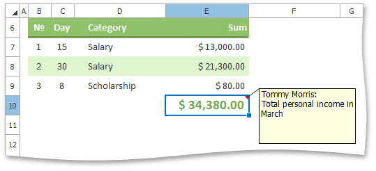 SpreadsheetControl_CommentCommonAppearance
