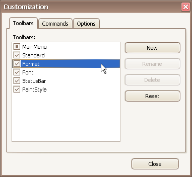 EU_XtraBars_SelectBar_InCustomizationWindow