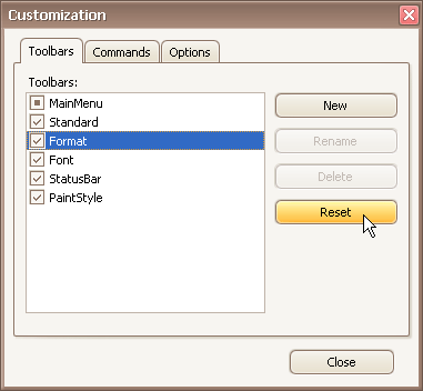 EU_XtraBars_CustomizationWindow_ResetButton