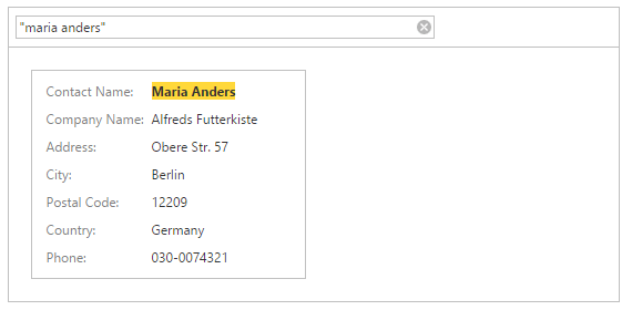 ASPxCardView_Searching_Quotation