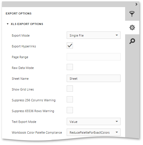 EUD_HTML5DV_XlsExportOptions