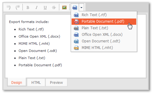 ASPxHtmlEditor_exporting
