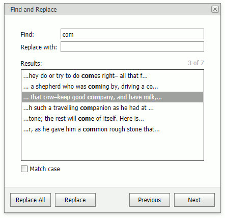 RichTextEditor-FindAndReplace
